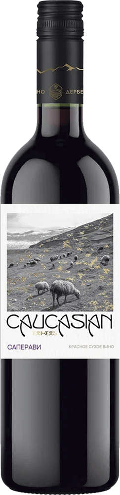 Вино сухое красное "Кавказиан Саперави" (Caucasian)